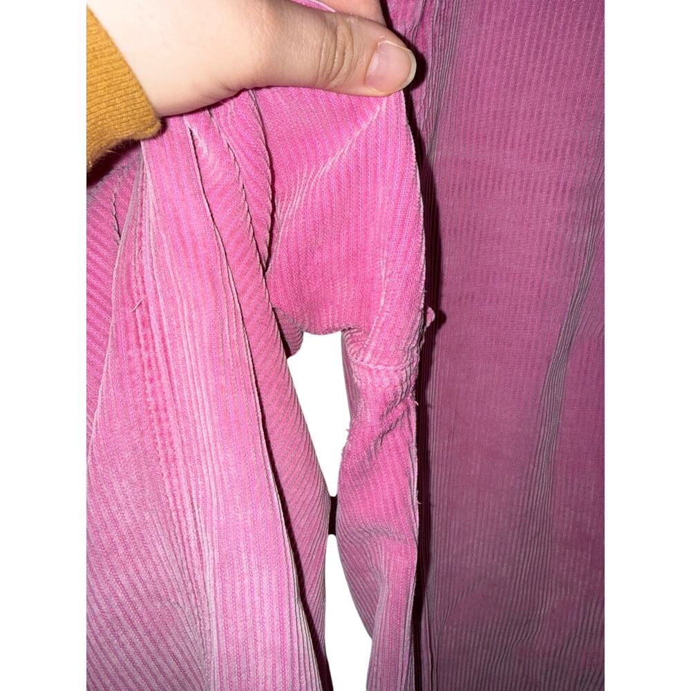 BDG Urban Outfitters High & Wide Pink Corduroy Pants - Size 28 - Picture 4 of 6